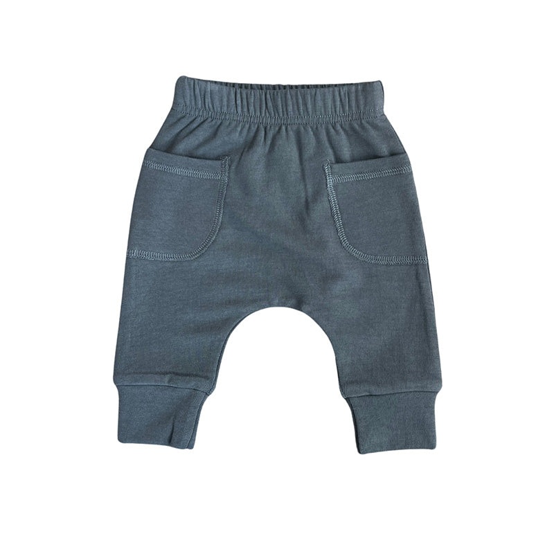 Baby Pocket Pants – Gray Wash