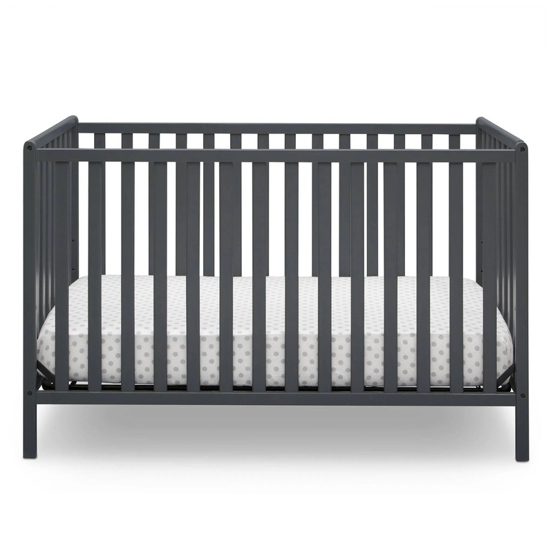 Heartland 4-in-1 Convertible Crib – Charcoal Gray