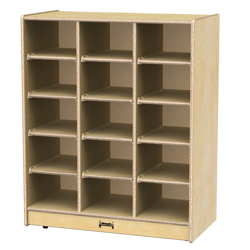 Jonti-Craft 15 Cubbie-Tray Mobile Unit without Trays