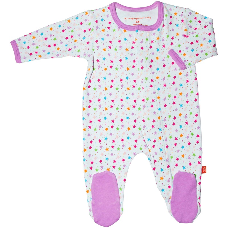 Magnificent Baby Girl’s Stars Footie – 9 Months