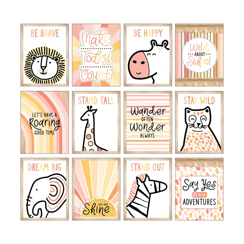Mini Posters: Simply Safari Poster Set(C)