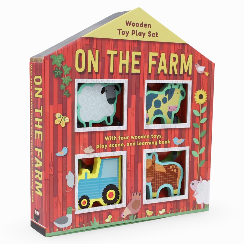 On the Farm  Sound Book + Wooden Toys