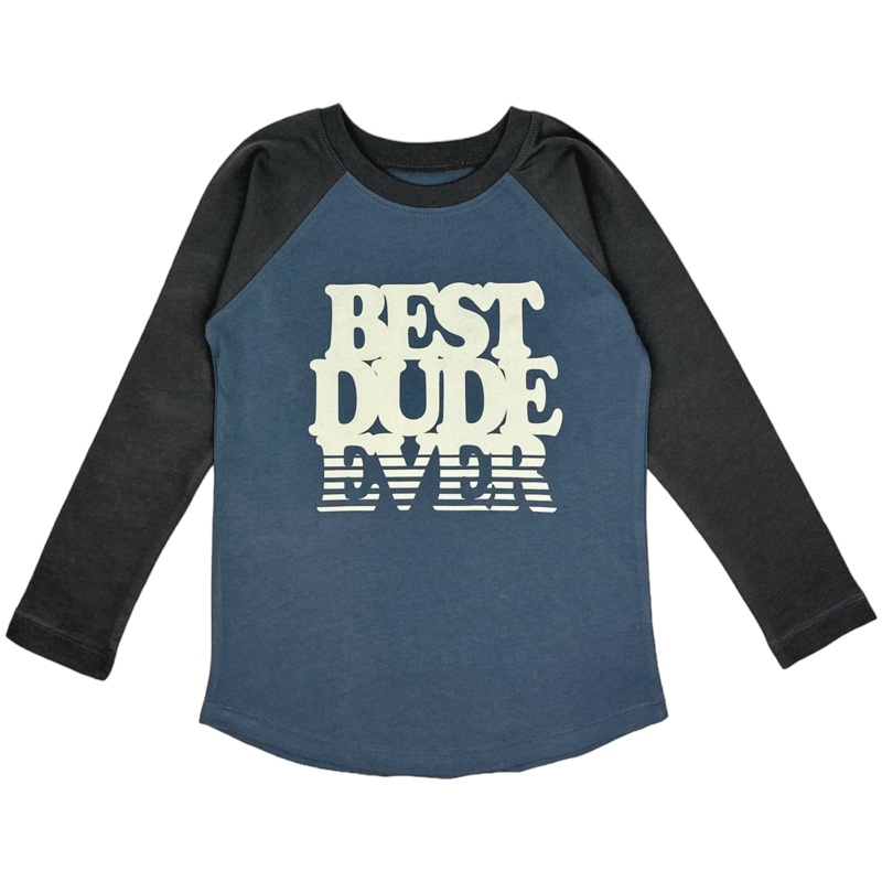 Tiny Whales Raglan Long Sleeve | Best Dude Ever