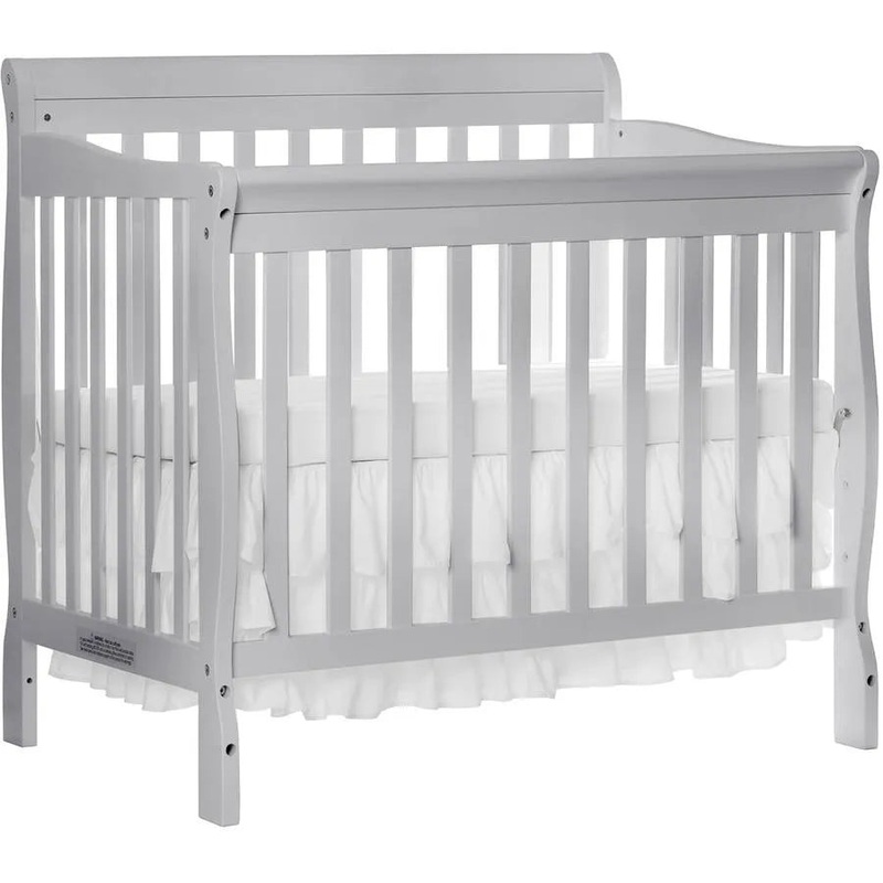 Aden 4-in-1 Convertible Mini Crib – Mystic Gray