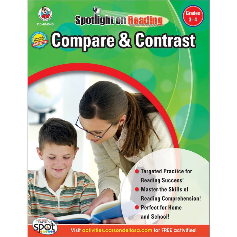 Compare & Contrast Resource Book Grade 3-4 Paperback
