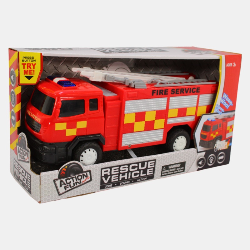 DHTFC10245DRescue Vehicle Friction Car With Light And Voice