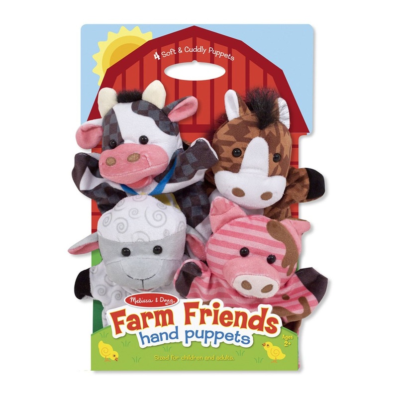 Farm Friends Hand Puppets – Set of 4