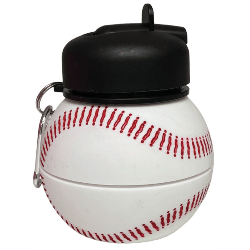 Iscream Baseball Silicone Collapsible Water Bottle