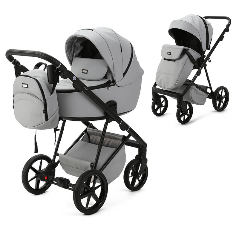 Mee-Go Milano Evo 2-in-1 Pram & Accessories – Stone Grey