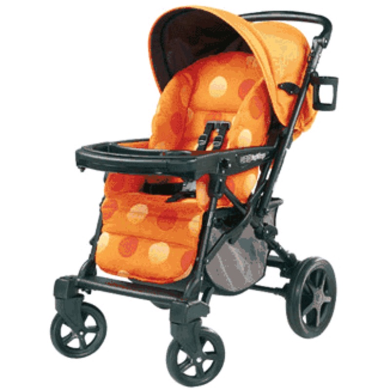 Peg Perego Uno Stroller 2007 Revi Orange Fabric