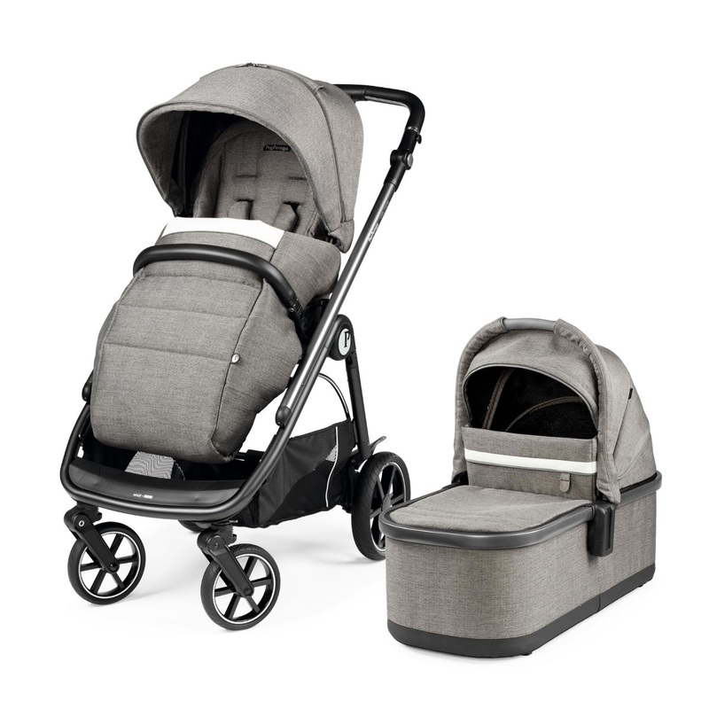 Peg Perego Veloce Stroller + Bassinet Bundle – City Grey
