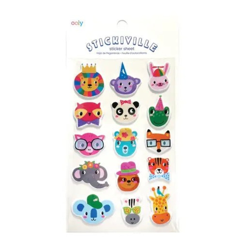 Stickiville Standard – Party Animals (Puffy)