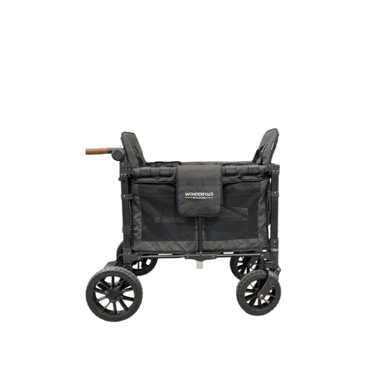 Wonderfold W2 Luxe Multifunctional Double Stroller Wagon, 2022, Elite Black Camo