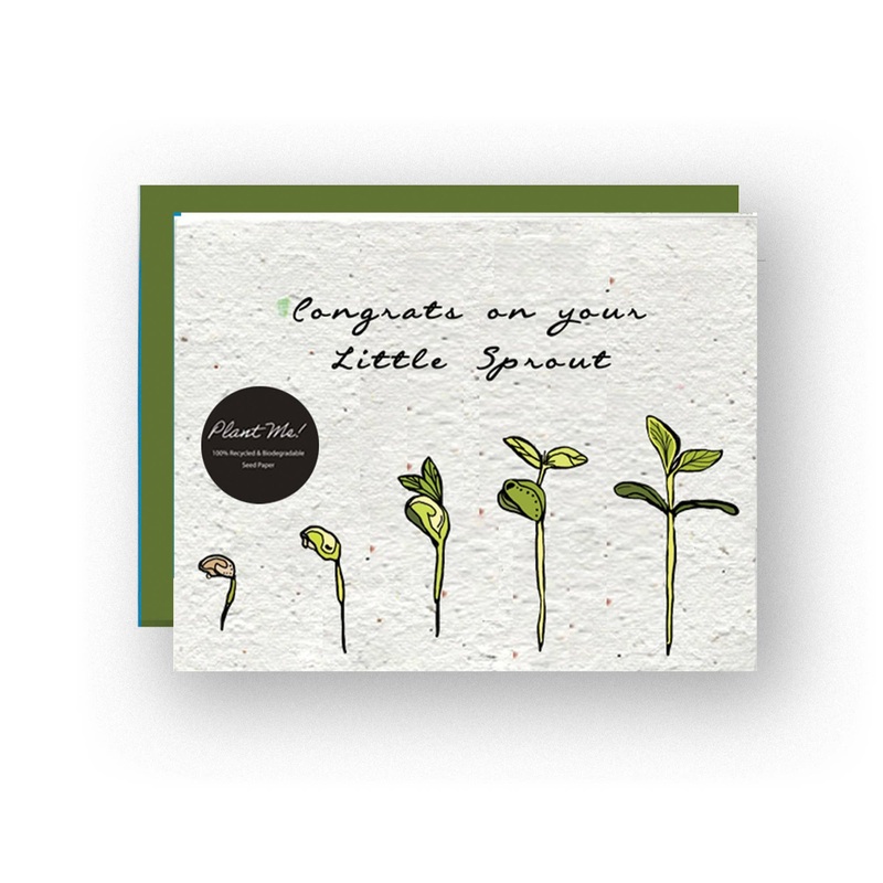 Artsy Em – Wildflower Seed Paper Card – Sprouting Joy