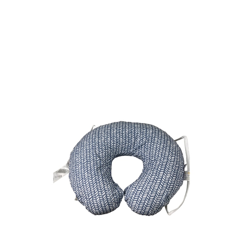 Boppy Nursing and Infant Support Pillow, Blue Herringbone