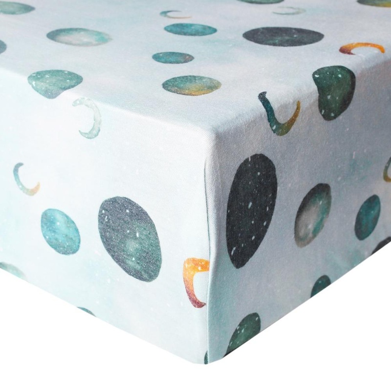 Copper Pearl Premium Knit Fitted Crib Sheet | Lunar