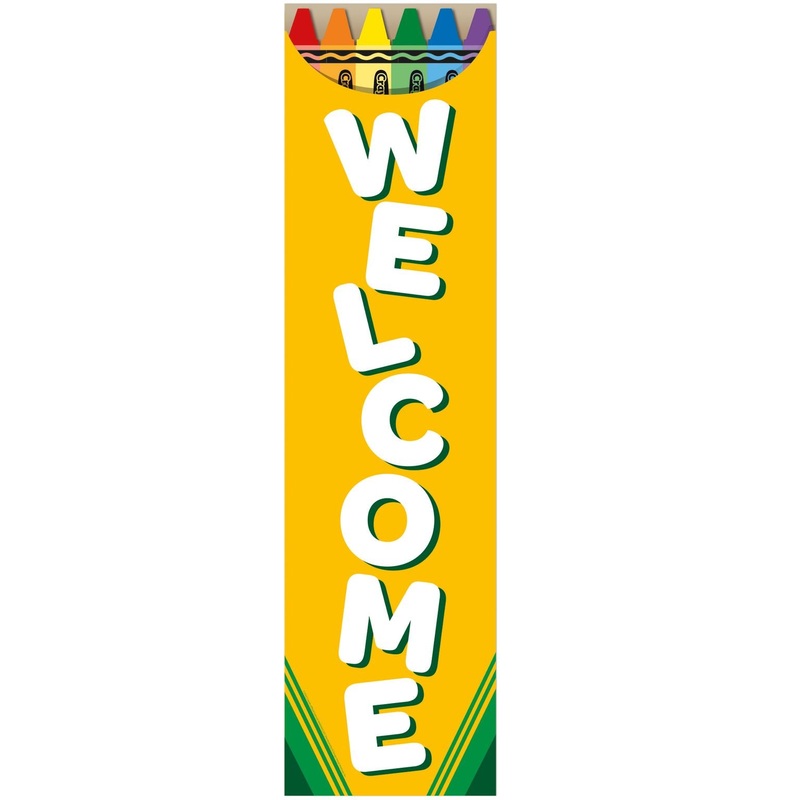 Crayola Welcome Banner – Vertical