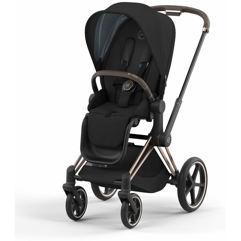 Cybex Priam 4 Stroller (One Box) – Rose Gold/Brown/Sepia Black
