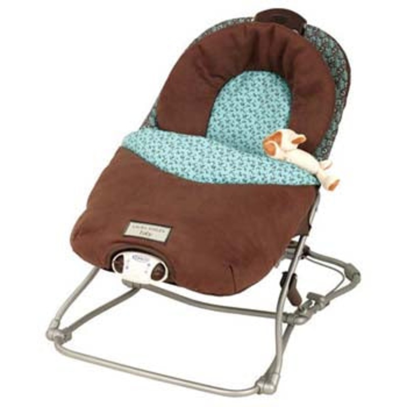 Graco Laura Ashley Travel Bouncer 8970AUB in Aqua Bay