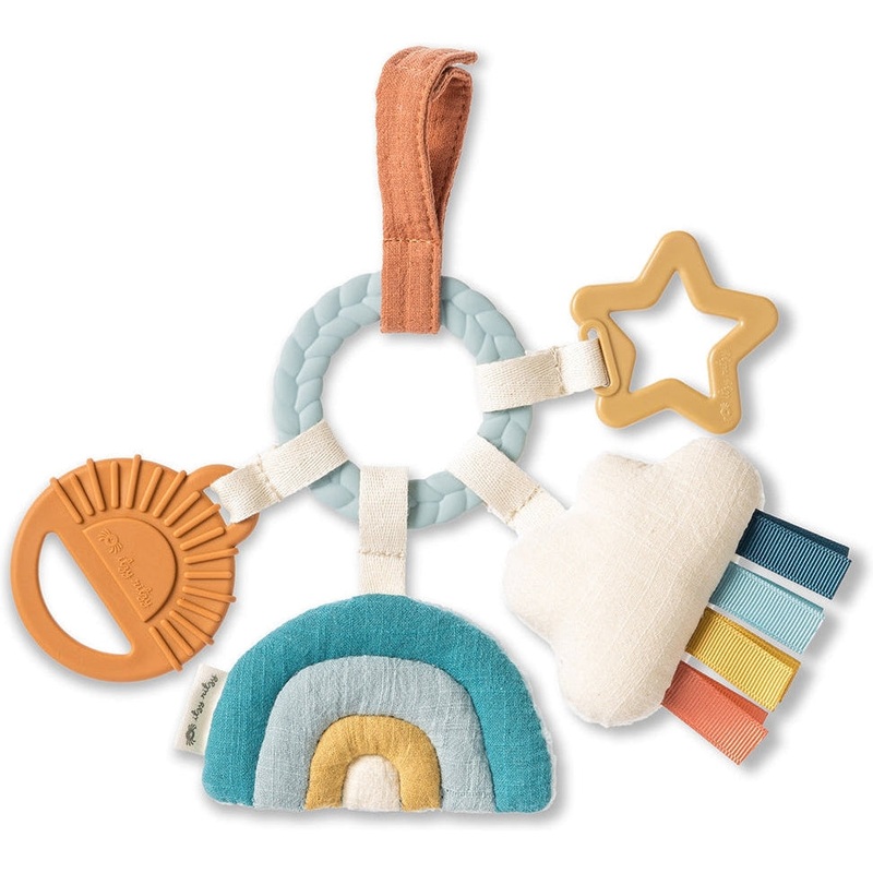 Itzy Ritzy Bitzy Busy Ring Teething Activity Toy | Neutral