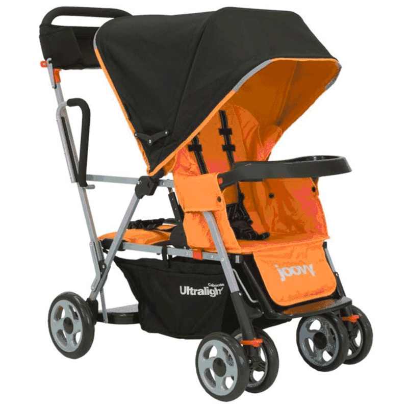 Joovy Caboose Ultralight in Orangie with Parent Organizer