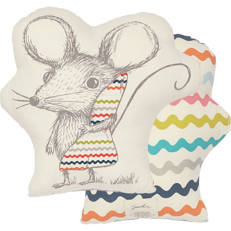 Petit Pehr Novelty Pillow – Sleepy Time Mouse