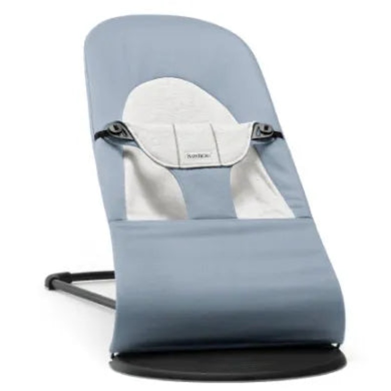 Bouncer Balance Soft – Blue and Gray Cotton Jersey (See Description)