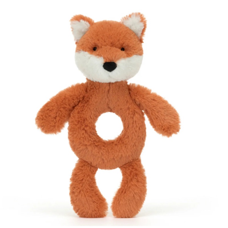 Jellycat Bashful Fox Cub Ring Rattle