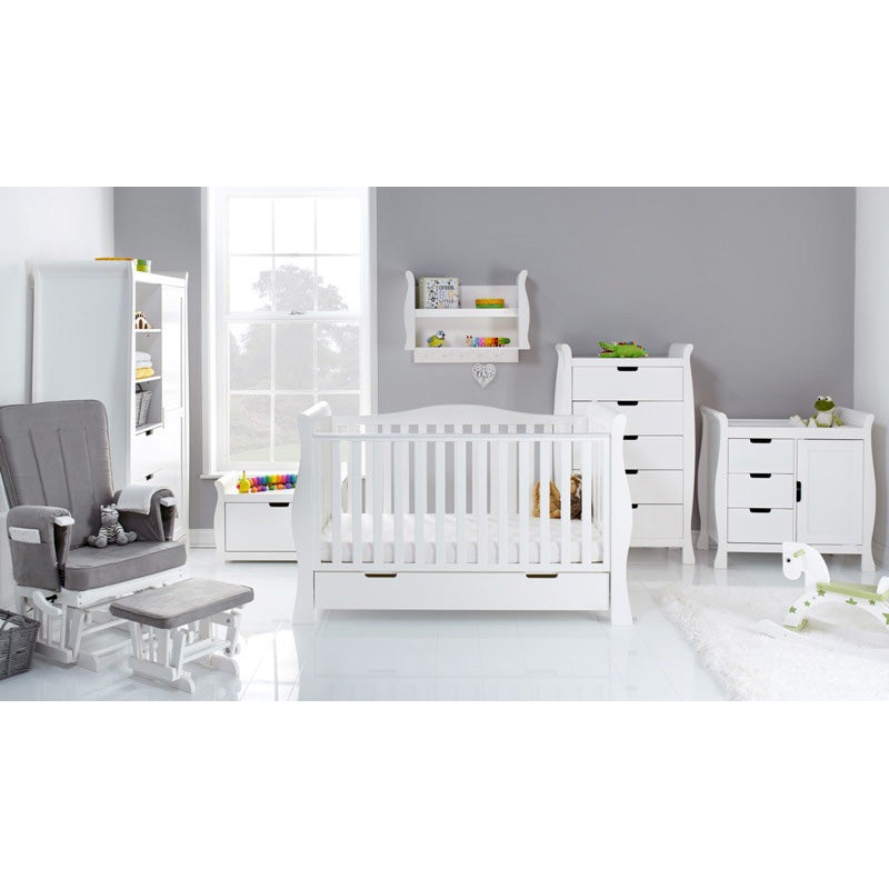 Obaby Stamford Luxe 7 Piece Room Set – White
