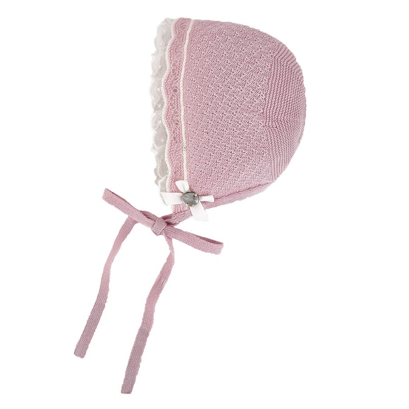 Paz Rodriguez Knit Bonnet Mecer Rose