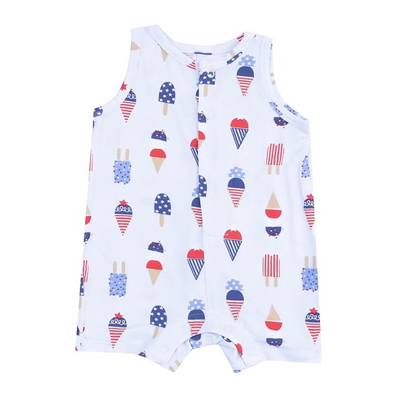 Sleeveless Shortie Romper American Ice Cream