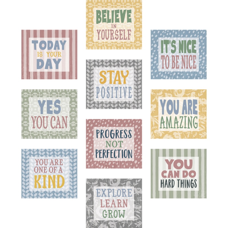 Classroom Cottage Positive Sayings Accents