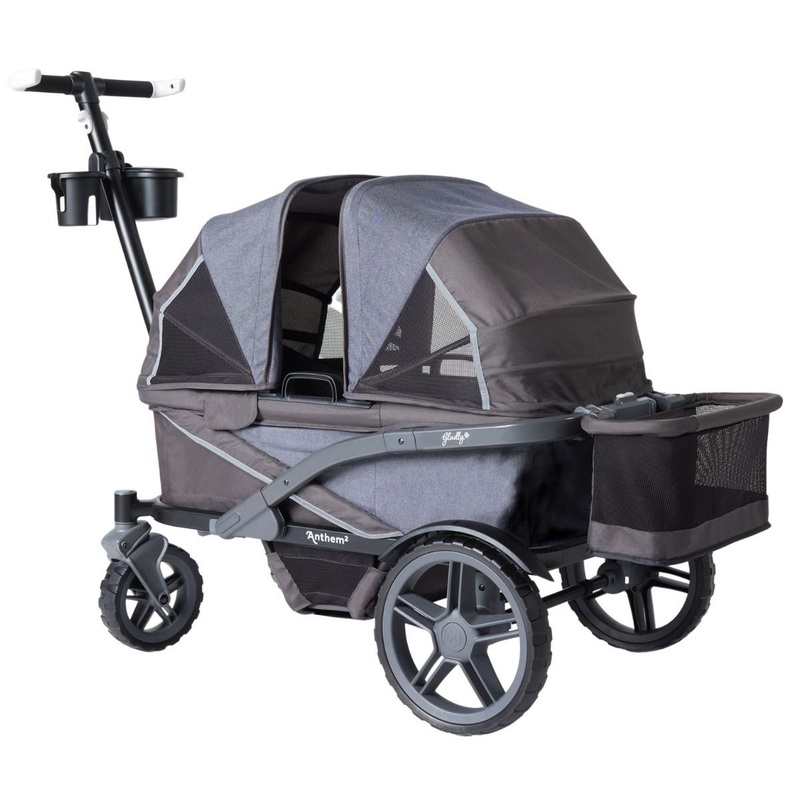 Gladly Family OPEN BOX Anthem2 All-Terrain (2 Seater) Stroller Wagon – Graphite