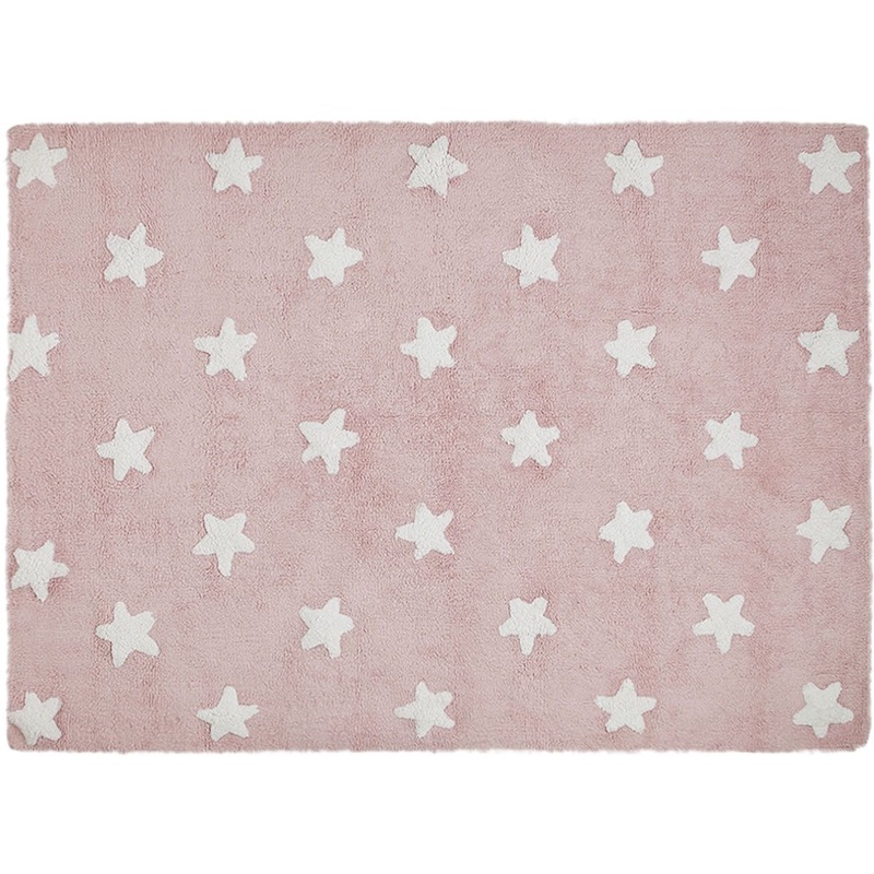 Lorena Canals Stars Rug – Pink (4′ x 5′ 3″)