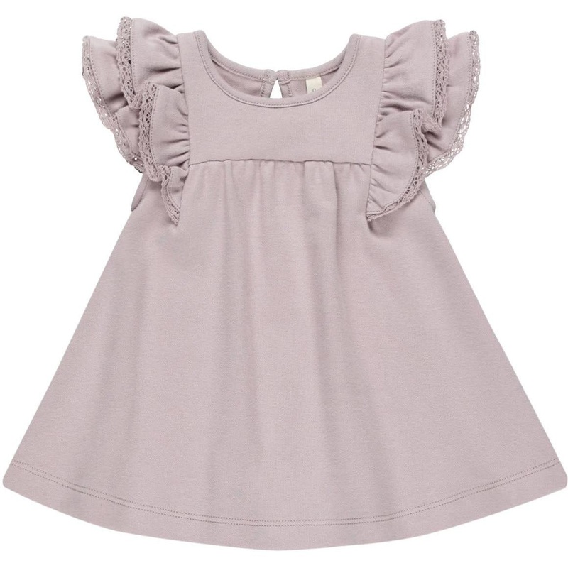 Quincy Mae Flutter Dress || Lavender