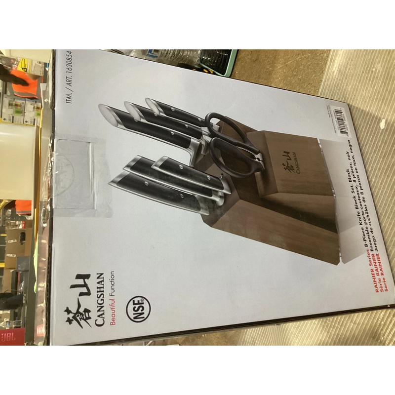 Rainier Series 8-Piece Knife Block Set – black