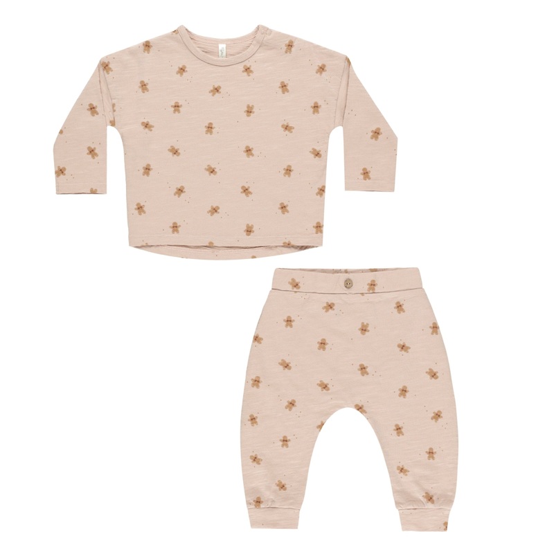 Rylee + Cru – Long Sleeve Tee + Pant Set – Gingerbread