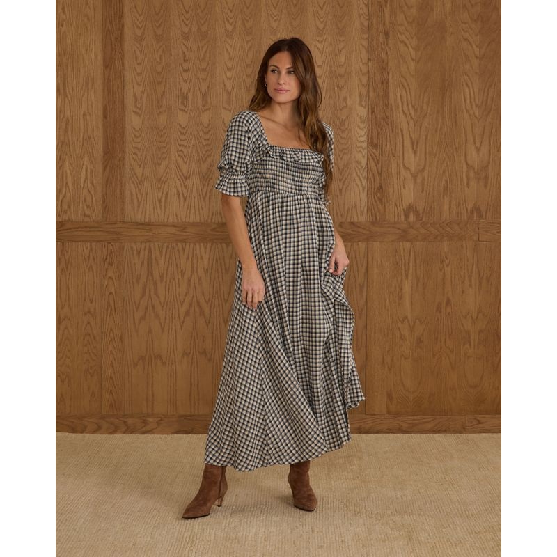 Rylee + Cru Womens Birdie Dress || Navy Check