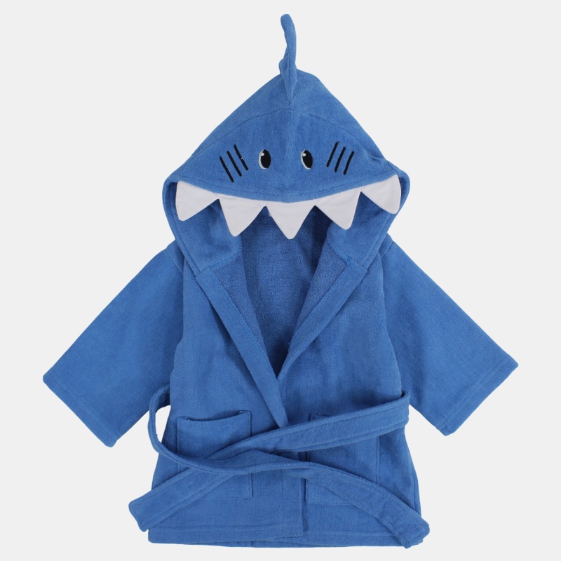 Unisex Baby Swim Robe – Blue Shark