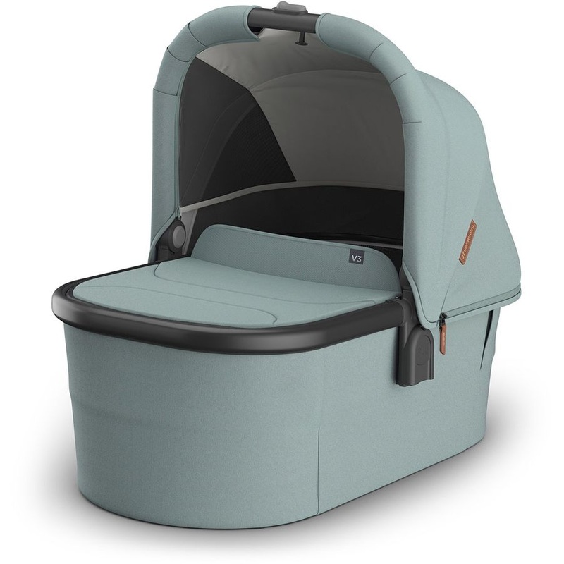 UPPAbaby Bassinet V3 – Kenzi (Mystic Aqua / Carbon Frame)