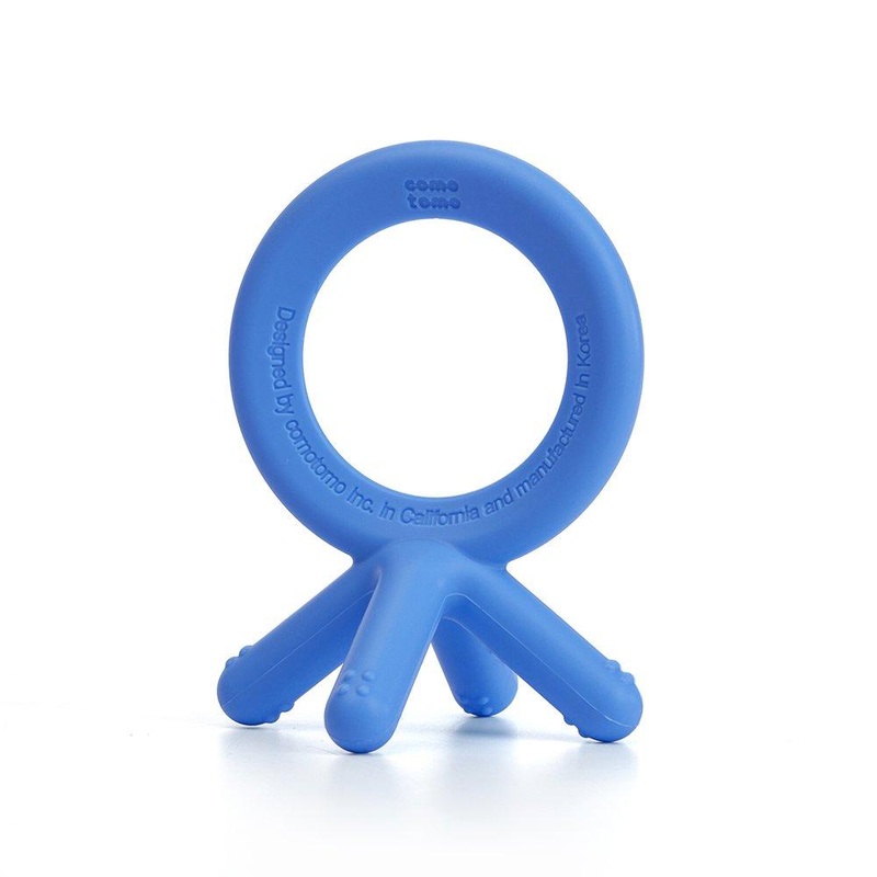 Comotomo Silicone Baby Teether Blue