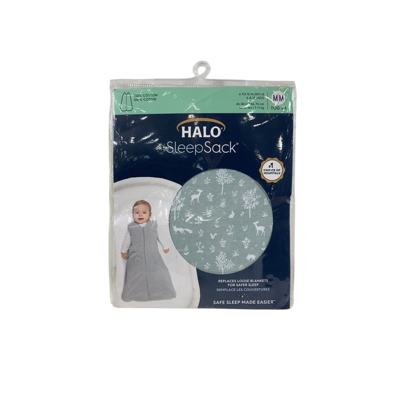 Halo Cotton Sleepsack, Medium, Sage Woodland