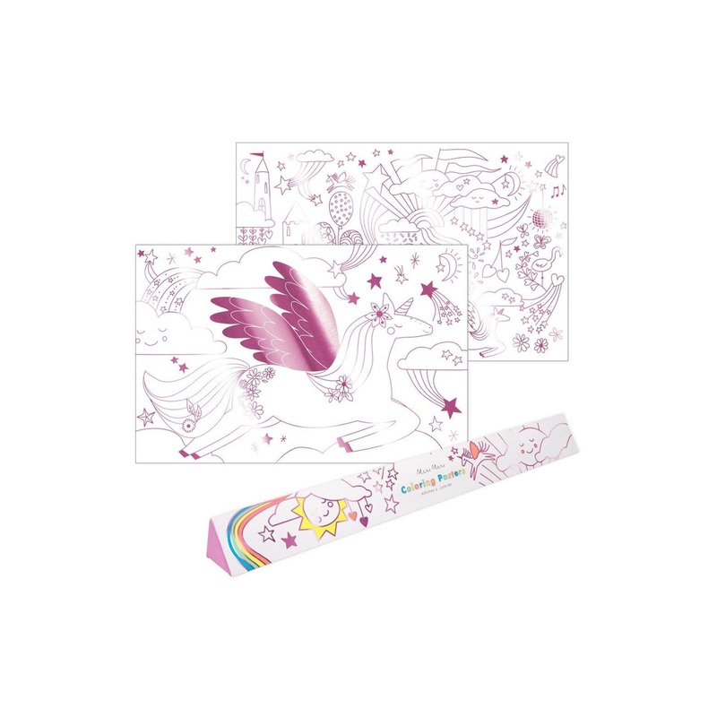 Meri Meri Unicorn Coloring Poster