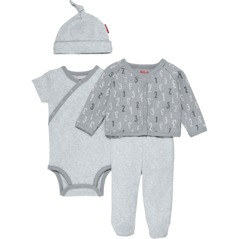 Skip Hop ABC-123 Welcome Home 4-Piece Set – Grey (Newborn)