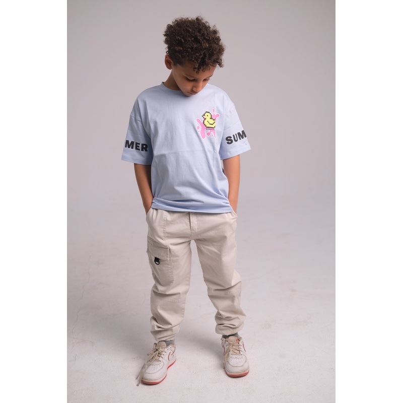 Unisex “SUMMERTIME” Short-Sleeve T-Shirt  Baby Blue