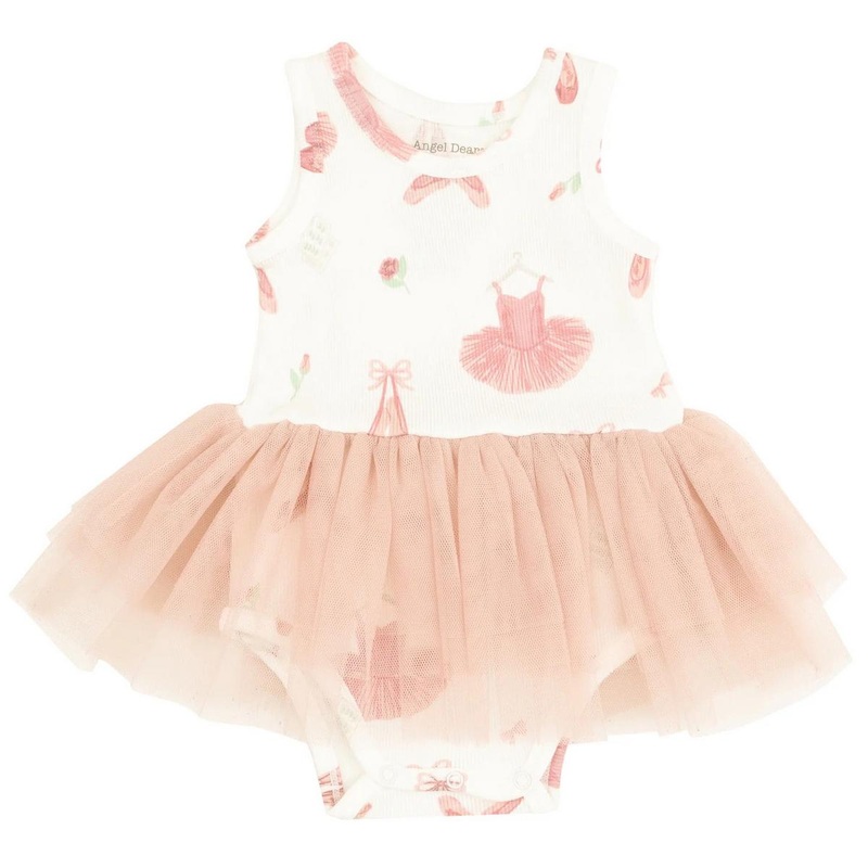 Angel Dear Ribbed Tank Bodysuit Tutu