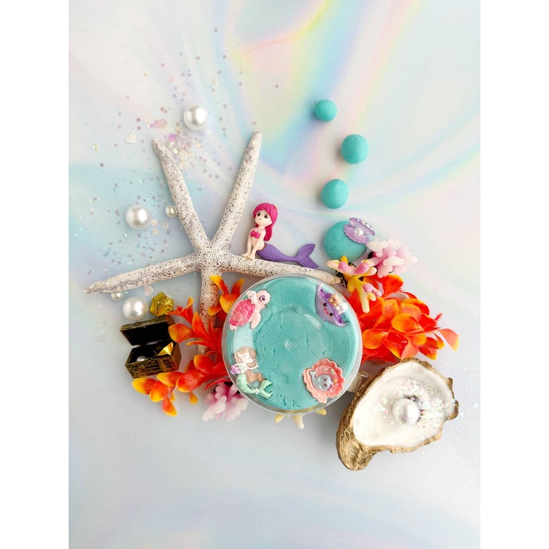 Earth Grown KidDough Mermaid (Blue Hawaiian) KidDough Play Kit