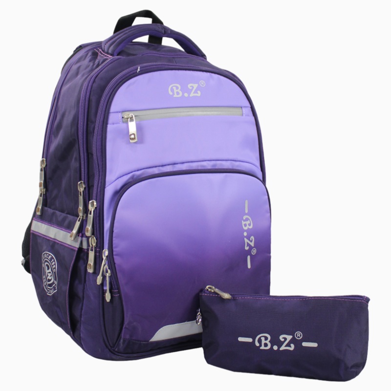 Purple School Set – 20 Inches (Backpack + Pencil Case)