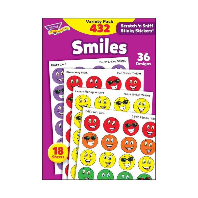 Smiles Scratch ‘n Sniff Stinky Stickers Variety Pack