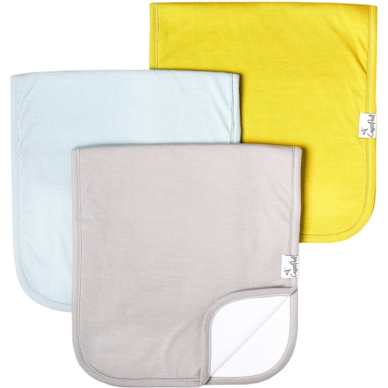 Copper Pearl Premium Burp Cloths | Stone